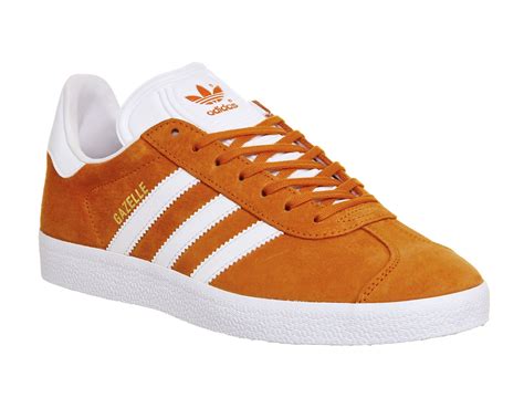 adidas gazelle w schuhe orange|Adidas gazelle with chinos.